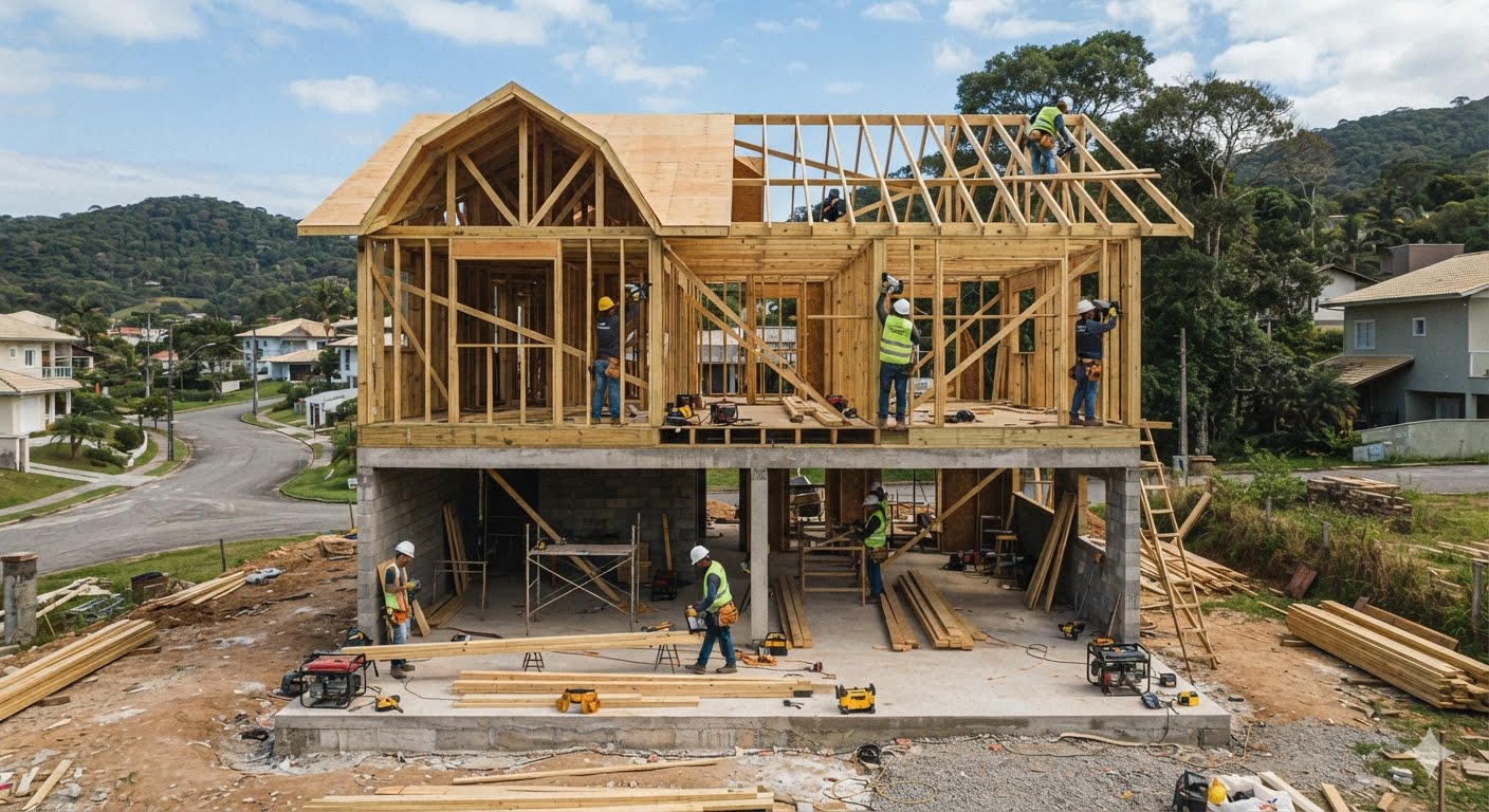 New residential home under construction